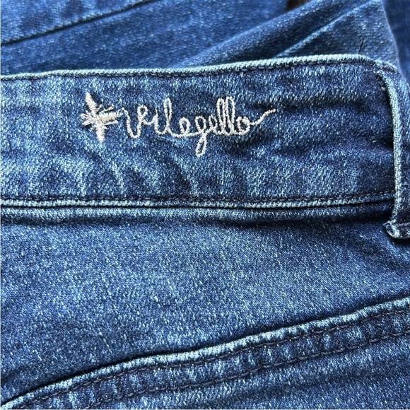 VILAGALLO Lexi Jean Flare Effect Front Pocket Button Fly Medium Wash Sz 44 US 12 - Picture 7 of 15